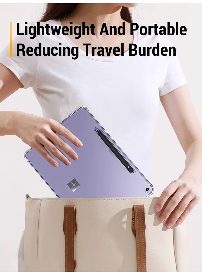 general Clear Case for Microsoft Surface Pro 12 Inch 2025 Tablet, Flexible TPU Shockproof Cover with Airbag for Windows 11 Tablet, Lightweight - Image 5