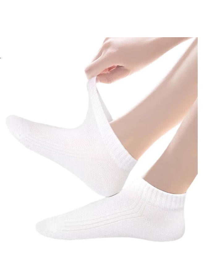 Barbie Kids Socks Girls Short Socks Boys Cotton Socks Summer Thin White Summer Girls Students White Socks 4 Pairs - Image 3