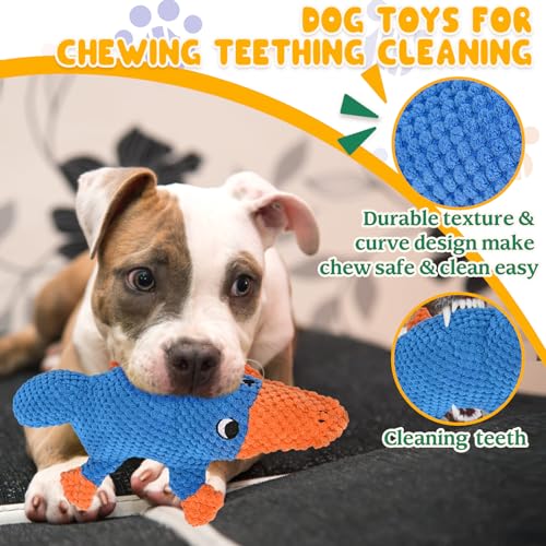 Vitscan Squeaky Dog Toys for Aggressive Chewers Large Breed, Large Dog Toys for Big Dogs, Stuffed Platypus Tough Plush Dog Toy,Interactive Dog Chew Toy/Puppy Chew Toys/Pet Toys for Small Dogs - Image 4