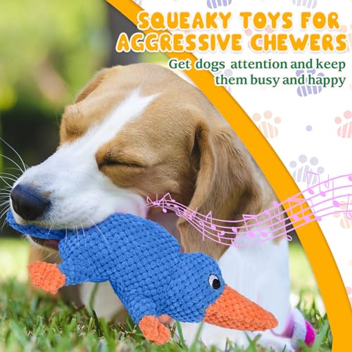 Vitscan Squeaky Dog Toys for Aggressive Chewers Large Breed, Large Dog Toys for Big Dogs, Stuffed Platypus Tough Plush Dog Toy,Interactive Dog Chew Toy/Puppy Chew Toys/Pet Toys for Small Dogs - Image 5
