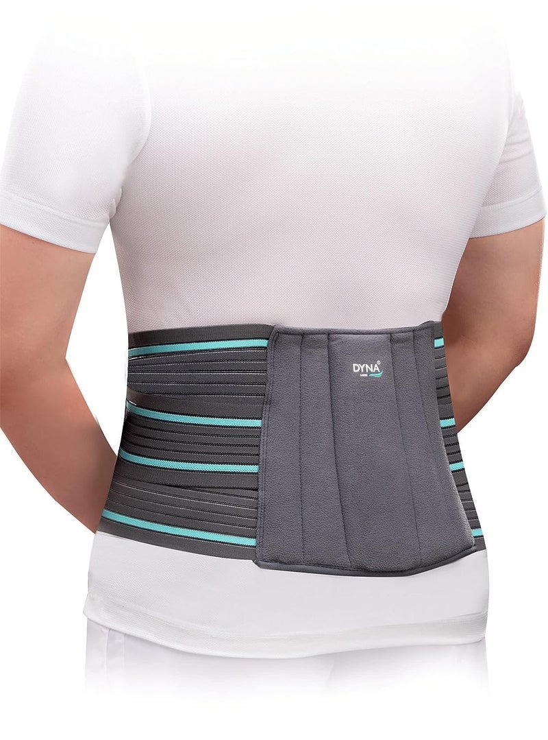 Dyna | Lumbo Sacral (L.S.) Corset | Back Pain Relief Belt | Lower Back Brace Support | Contoured Lumbar Support | Dual Adjustable Straps | For Men and Women. Medium - Image 1