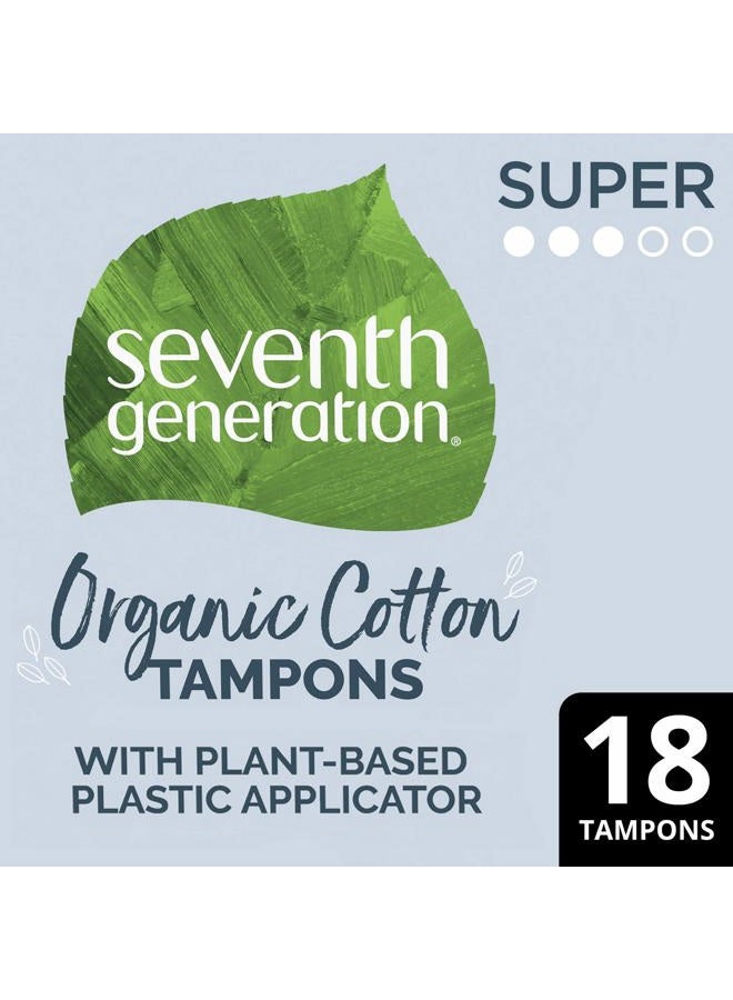 SEVENTH GENERATION Free & Clear Super Tampons with Applicator, 18 CT - Image 2