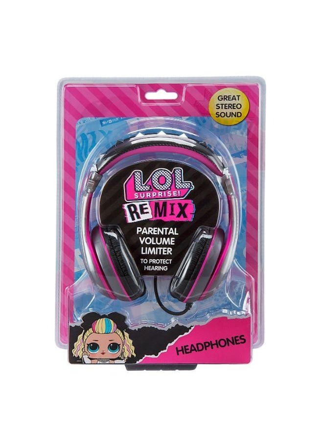 KIDdesigns LOL Surprise Kid Safe Wired Headphones - Multicolour