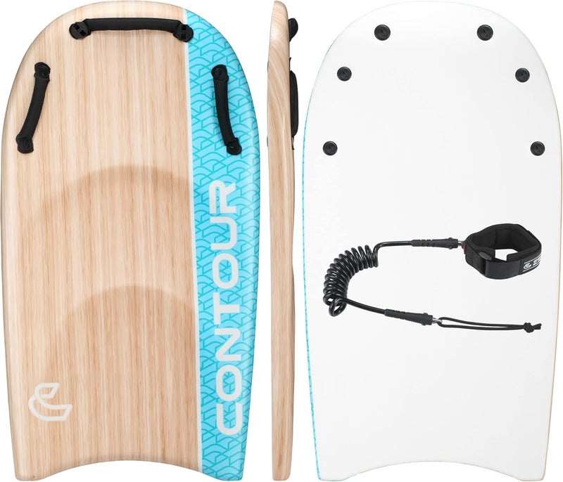 THURSO SURF لوح ركوب الأمواج كونتور سيرف ديو سلايدر 45 بوصة مع مقابض لوح ركوب الأمواج لشخصين الأب والطفل لوح ركوب الأمواج للبالغين، - Image 1