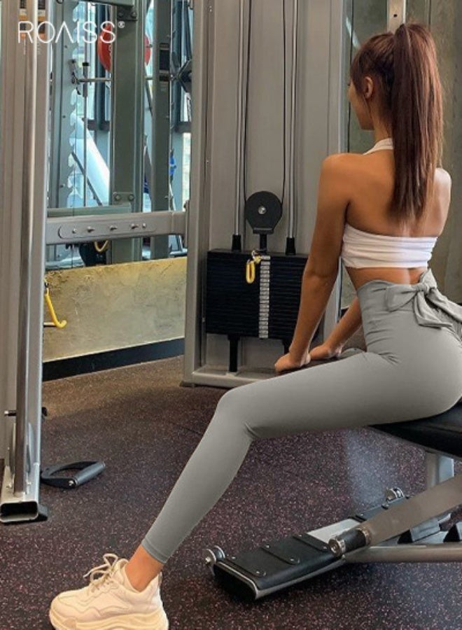 roaiss High Waisted Yoga Leggings for Women with Stretchy, Supportive, And Butt-Lifting Design, Breathable Fabric for Comfortable Workouts and Casual Wear - Image 2