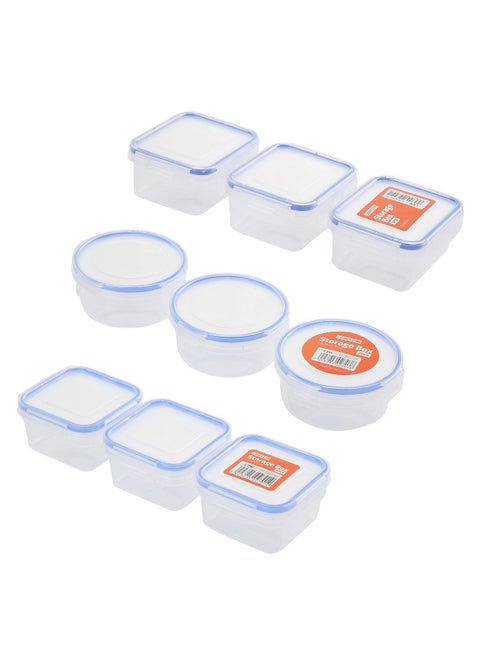 Yonovo 9-Piece Plastic Airtight Container Storage Box Set