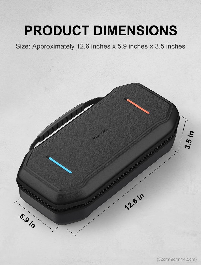 JUSPRO Carrying Case for Nintendo Switch 2, Hard Shell Travel Case with Large Storage for Console & Accessories - Image 5
