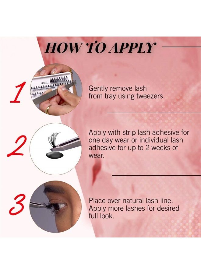 ARDELL False Eye Lashes Faux Mink Individuals Short Black 4 Pack - Image 3