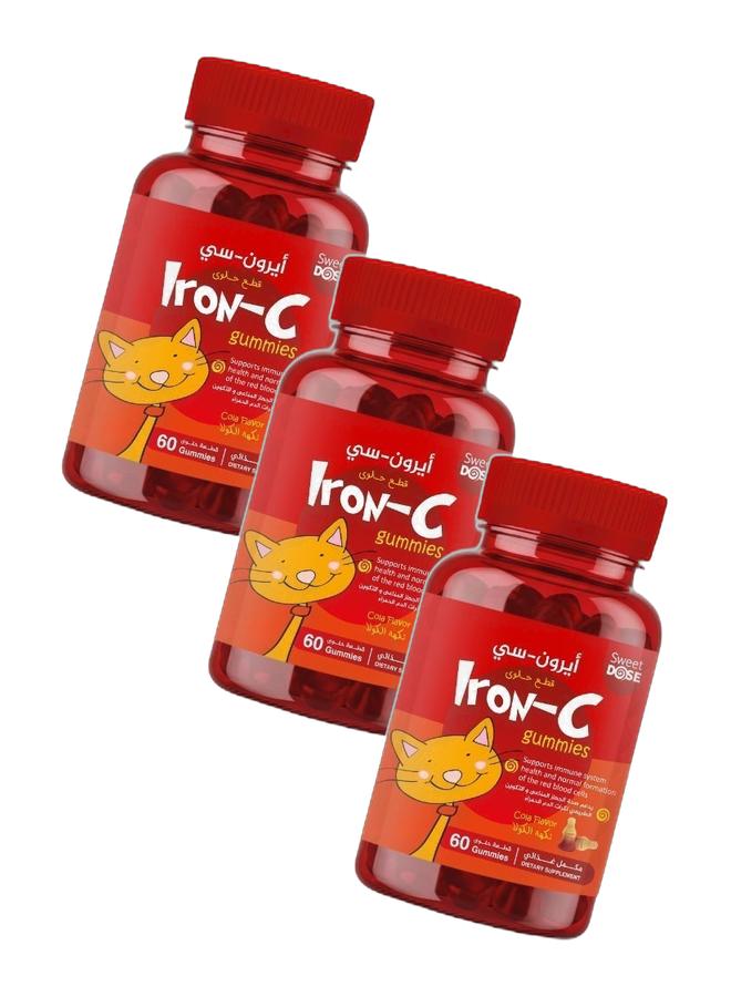 Sweet Dose Iron-C Gummies Supports Immune System health And Normal Formation Of The Red Blood Cells Bundle - Image 1