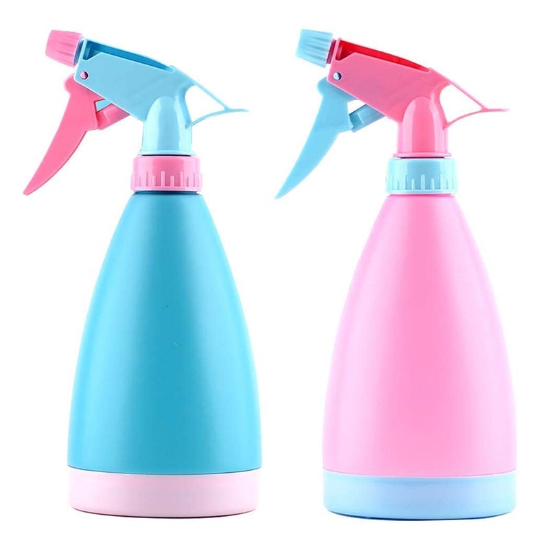 FAYBY Empty Spray Bottle Refillable Container Plastic Fine Mist Sprayer Trigger Squirt Bottle for Taming Hair Hair styling Watering Plants Showering Pets 2 Psc_500ml Normal - Image 1