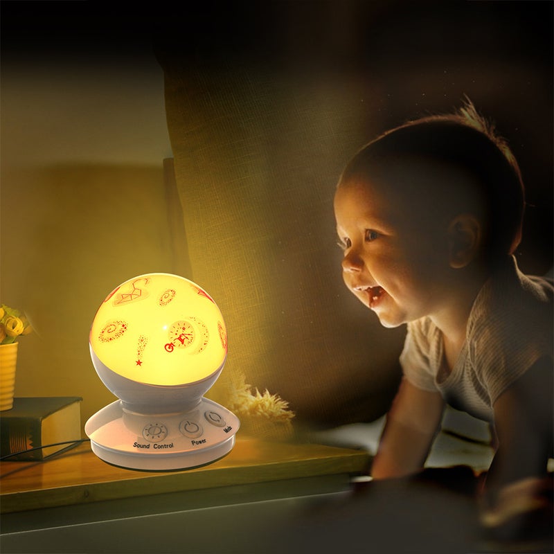 1 Pc Voice Controlled Night Light RGB Table Light Shape Lamp(White) - Image 3