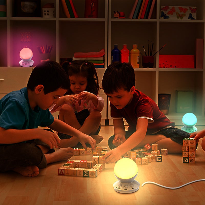 1 Pc Voice Controlled Night Light RGB Table Light Shape Lamp(White) - Image 2