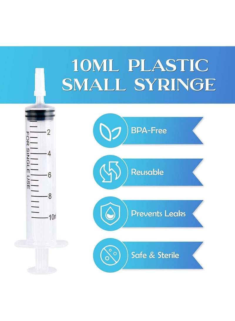 30 Pcs 10ml Plastic Syringes With Tip Cap - No Needle, Accurate Measurement for Scientific Labs, Feeding Pets, Refilling - Image 4
