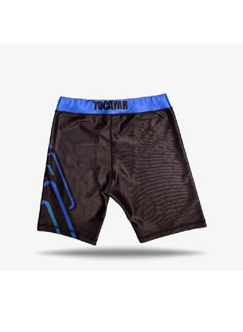 Tocayah Octagon Compression Shorts – Premium Polyester Lycra MMA & BJJ Training Shorts, Breathable Stretch Fight Shorts with Elastic Waistband for Grappling, Kickboxing & Gym - Image 3