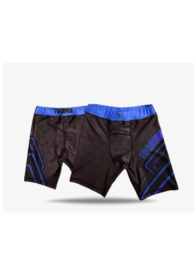 Tocayah Octagon Compression Shorts – Premium Polyester Lycra MMA & BJJ Training Shorts, Breathable Stretch Fight Shorts with Elastic Waistband for Grappling, Kickboxing & Gym - Image 4