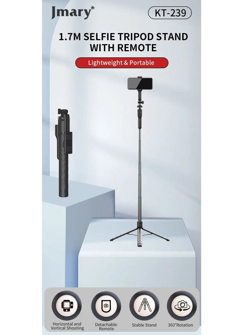 JMARY KT-239 Phone Selfie Stick Tripod - Image 5