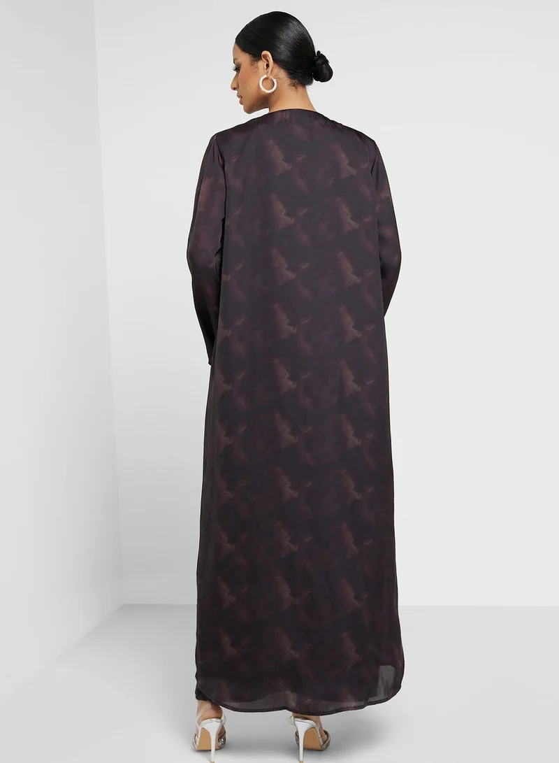 Khizana Printed Abaya