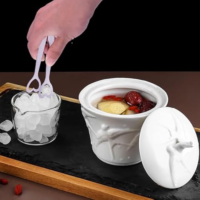 كيلا ملقط حلوى 6 قطع صغيرة من الفولاذ المقاوم للصدأ على شكل قلب سكر، ملقط مكعبات ثلج فضي، ملقط ليمون صغير للطعام والحلويات والخبز والكعك والشاي والقهوة ودلو المطبخ وحفلات الزفاف - Image 4