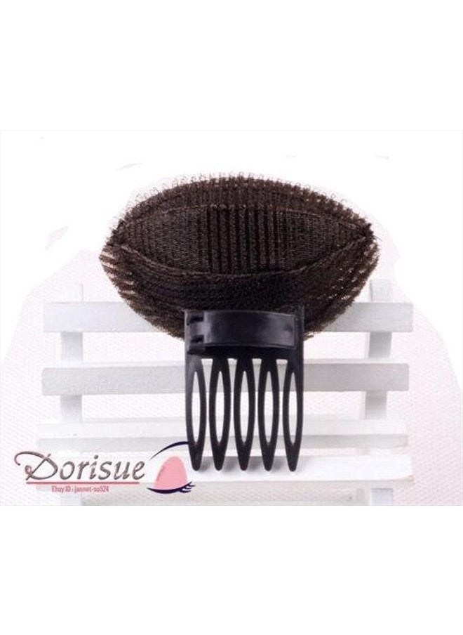 Dorisue - Volume Styling Bang Hair Lift hair Tool Bump Up Insert Tool Hair Clip Comb 2 pc Black and Brown - Image 1