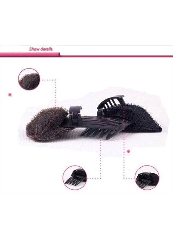 Dorisue - Volume Styling Bang Hair Lift hair Tool Bump Up Insert Tool Hair Clip Comb 2 pc Black and Brown - Image 1