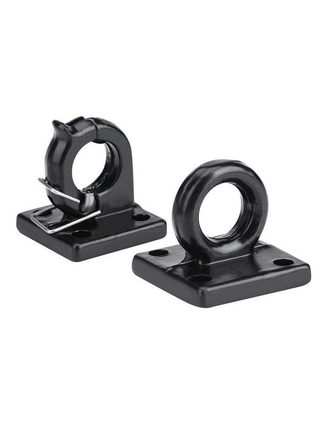 Dilwe - Rc Car Trailer Buckle 2 Pcs Simulation Trailer Tow Lock Shackle Bracket Set For Axial Scx10 Cc01 D90 D110 Tf2 Rc Car - Image 1