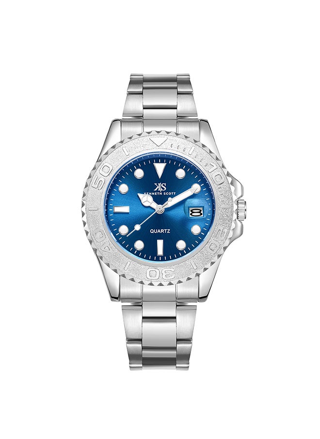 KENNETH SCOTT Men's Stainless Steel Analog Watch K23022-SBSL - 40 mm  - Image 1