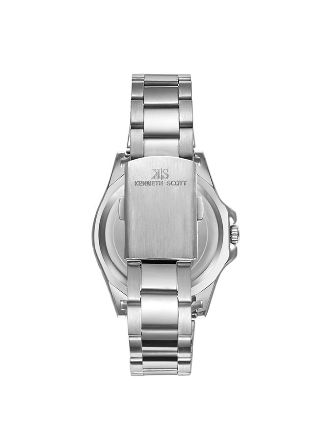 KENNETH SCOTT Men's Stainless Steel Analog Watch K23022-SBSL - 40 mm  - Image 3