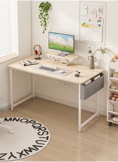 ADEBOLA Study Desk with Storage Bag,Home Office Computer Desk with Monitor Stand 110*50*75 CM  - Image 3