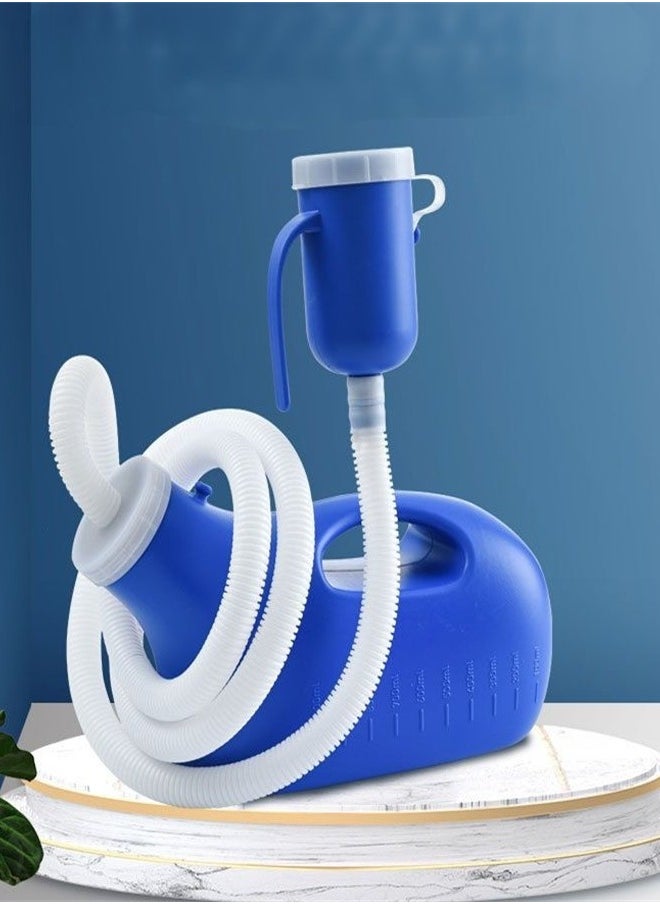 Generic - Urinal for Elderly Children Nighttime Portable Urinal Bedside Urine Pot Elderly Care Urinal Men's Potty Pee Bottle Male Urinal Collector for Hospital Camping Car Travel Toilet Urinal - Image 1
