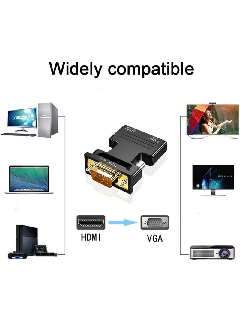محول اتش دي إلى فيجا مع كابل – يدعم 1080p / 60Hz – أنثى إلى ذكر – متوافق مع اللابتوب، الشاشات، أجهزة العرض والتلفزيون – ألوان متعددة - Image 3