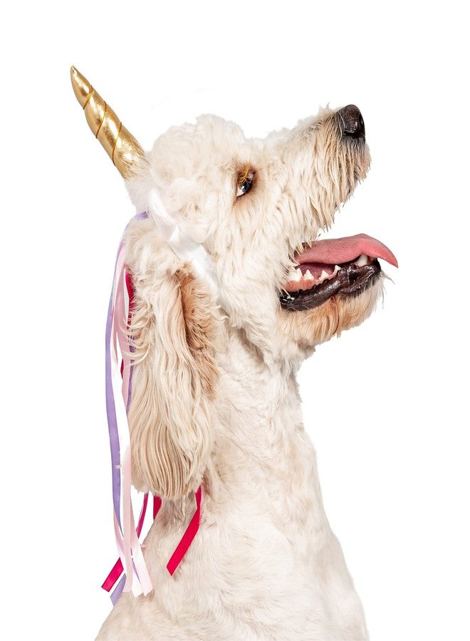 Midlee Dog Unicorn Horn Headband Halloween Costume - Image 1