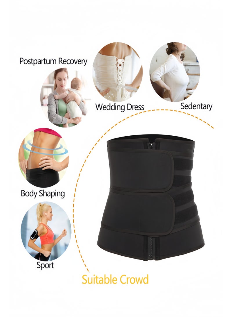 صاروخ فلاير مشد خصر قابل للتعديل للنساء، حزام تنحيف مع ضمادة ساونا للبطن، حزام تنحيف الخصر، ملفوف ضاغط لشكل البطن، مشد خصر للنساء والرجال ذوي المقاسات الكبيرة - Image 4