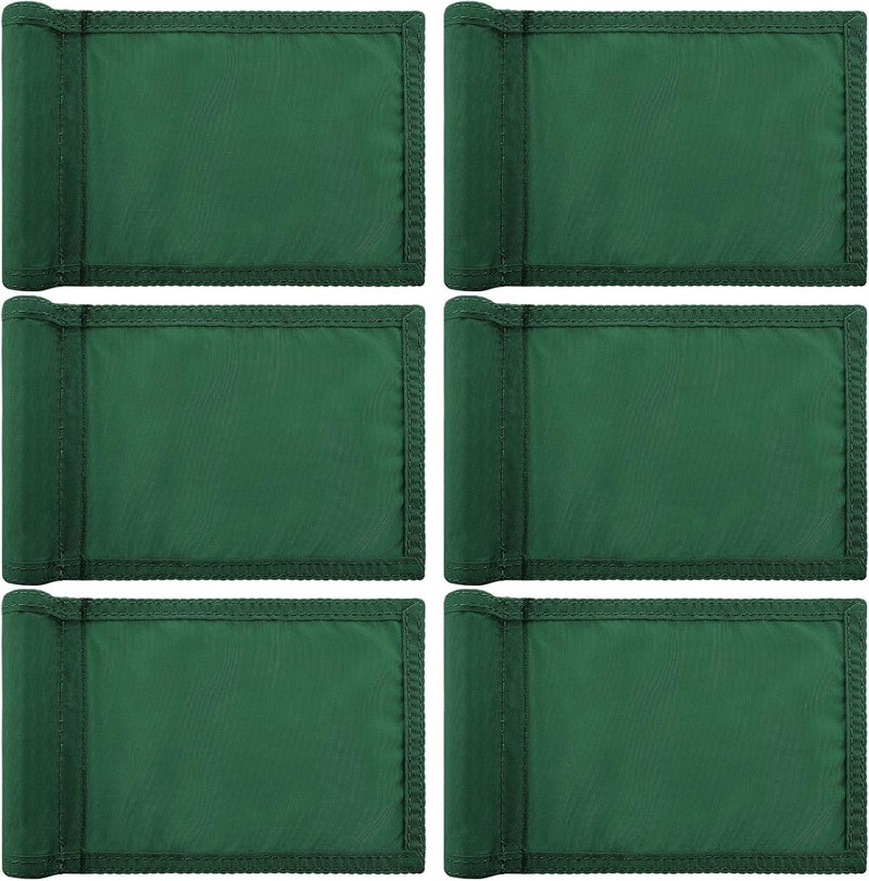 Oudain 6 Pcs Golf Target Flag with Tube Inserted Waterproof Putting Golf Flags 420D Nylon Mini Pin for Yard Indoor Outdoor Backyard Garden Portable, 8 x 6 Inch - Image 1