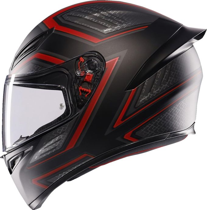 AGV K1 S Sling Helmet Large Matte Black/Red - Image 2