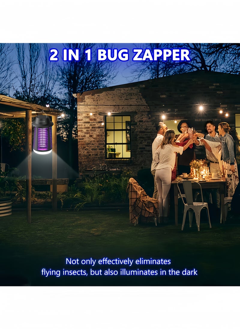 LESHP - Outdoor insect killer, mosquito killer with LED light, outdoor and indoor fly trap, insect killer electric fly trap, suitable for garden - Image 1