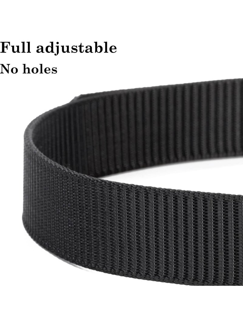 SYOSI Mens Tactical Belt, 4-Pack Elastic Golf Belts for Men, Elastic Stretch Belts Nylon Casual Belt for Jeans Adjustable Web Belt  - Image 5