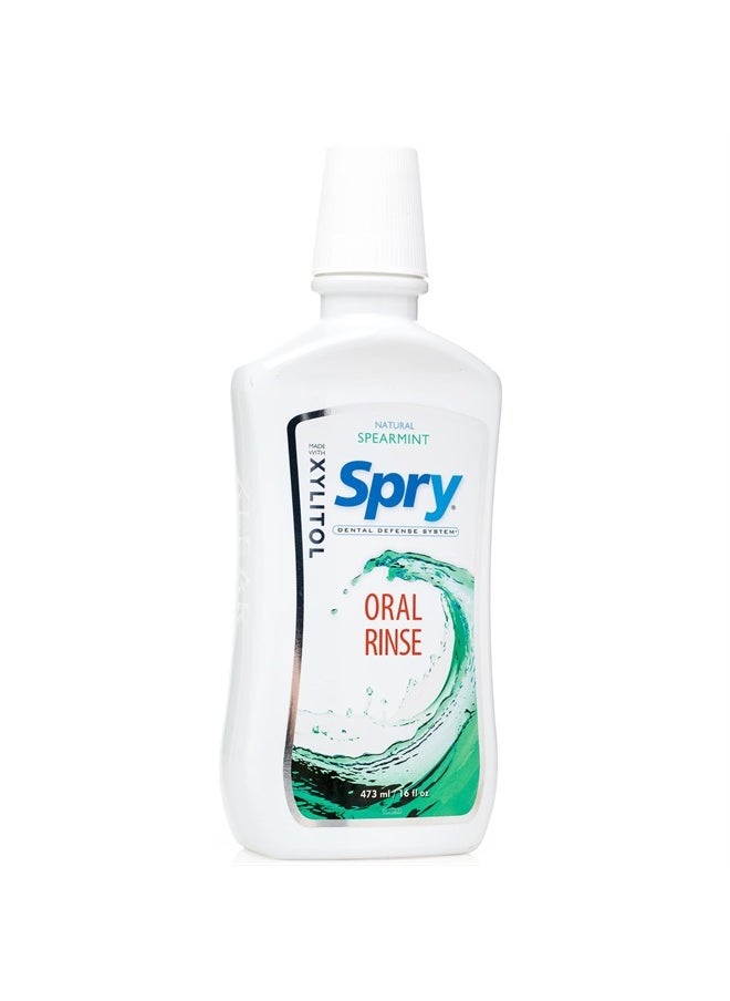 Spry Xylitol Oral Rinse, Spearmint - 16 fl oz (Pack of 2)  - Image 2