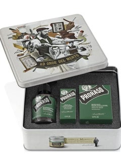 Proraso Beard Care Kit for Men Original Refresh Beard Wash Oil and Balm