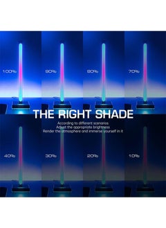 FlashHawk 2 Packs Desktop Headphone Stand with RGB Sound Pickup Rhythm Light  - Image 5