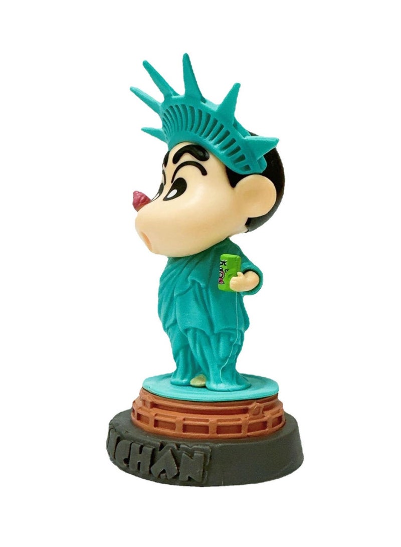 9.5-10.5cm 4pcs Crayon Shin-chan World Tour Action Figurine - Image 4
