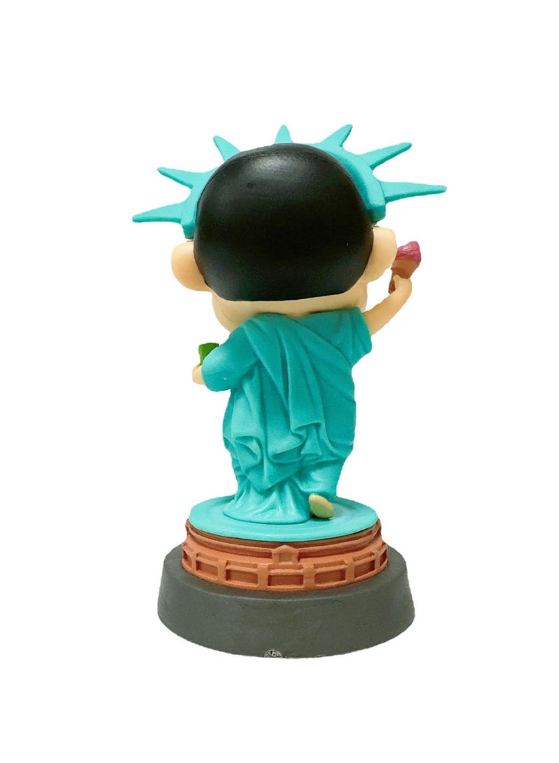 9.5-10.5cm 4pcs Crayon Shin-chan World Tour Action Figurine - Image 5