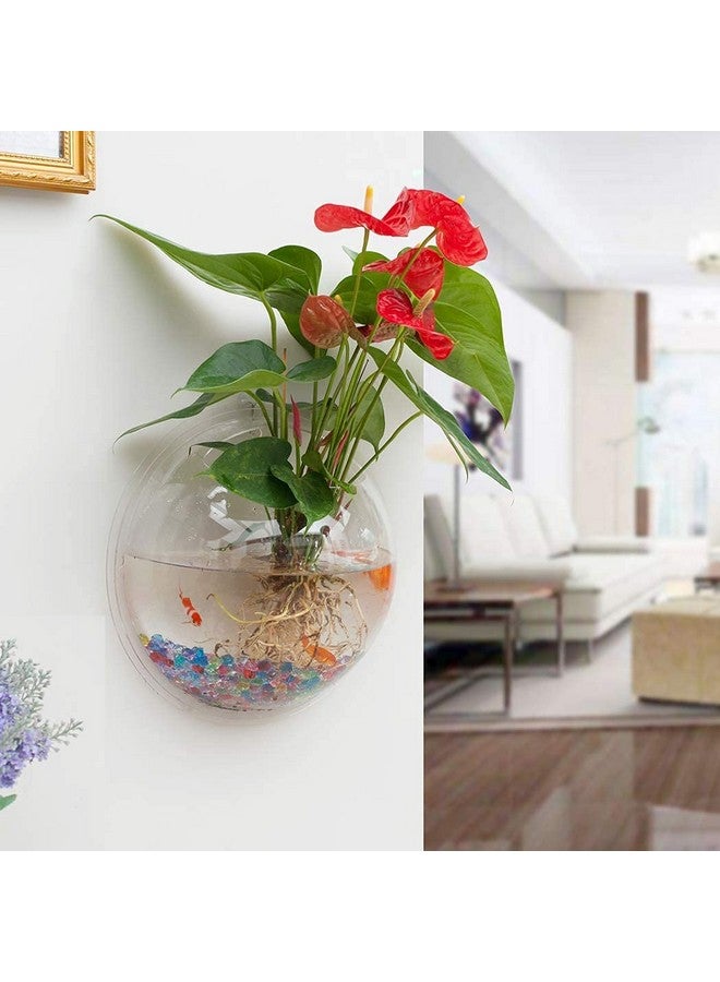 VAYINATO Acrylic Wall Hanging Bowl For Fish And Indoor Water Plants 12 Inch White Colour Rust Resistant - Image 5