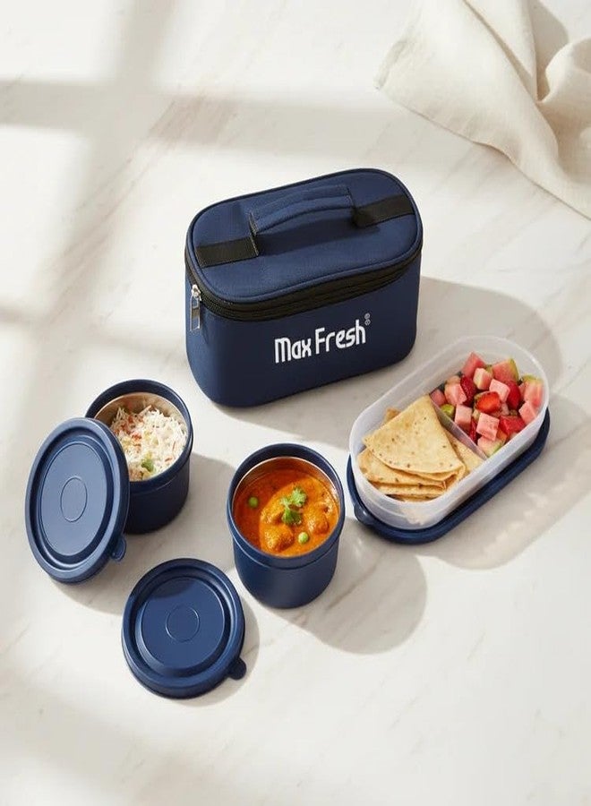 Maxfresh Mealix 3Pcs Lunch Box with Pouch Bag for School and Office - Image 2