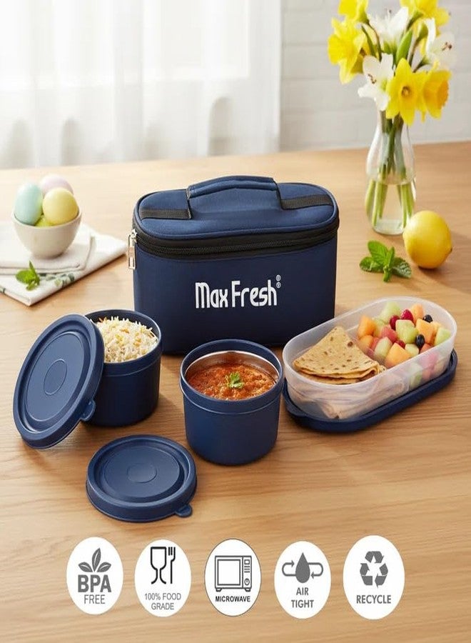 Maxfresh Mealix 3Pcs Lunch Box with Pouch Bag for School and Office - Image 4