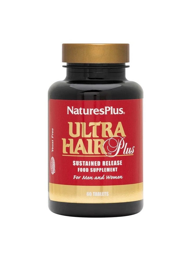 Nature's Plus Naturesplus Ultra Hair Sustained Release 60 Vegetarian Tablets Natural Hair Growth Supplement For Men & Women Longer Thicker Hair Glutenfree 30 Servings - Image 1
