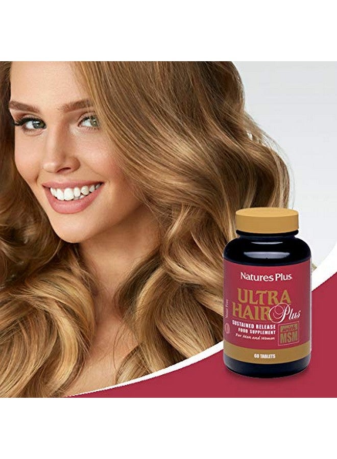Nature's Plus Naturesplus Ultra Hair Sustained Release 60 Vegetarian Tablets Natural Hair Growth Supplement For Men & Women Longer Thicker Hair Glutenfree 30 Servings - Image 4