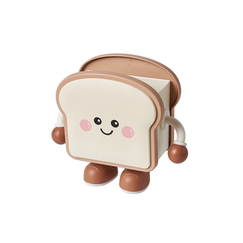 Cute Cartoon Biscuit Toast Storage Bin, Desk Organizer - Image 5