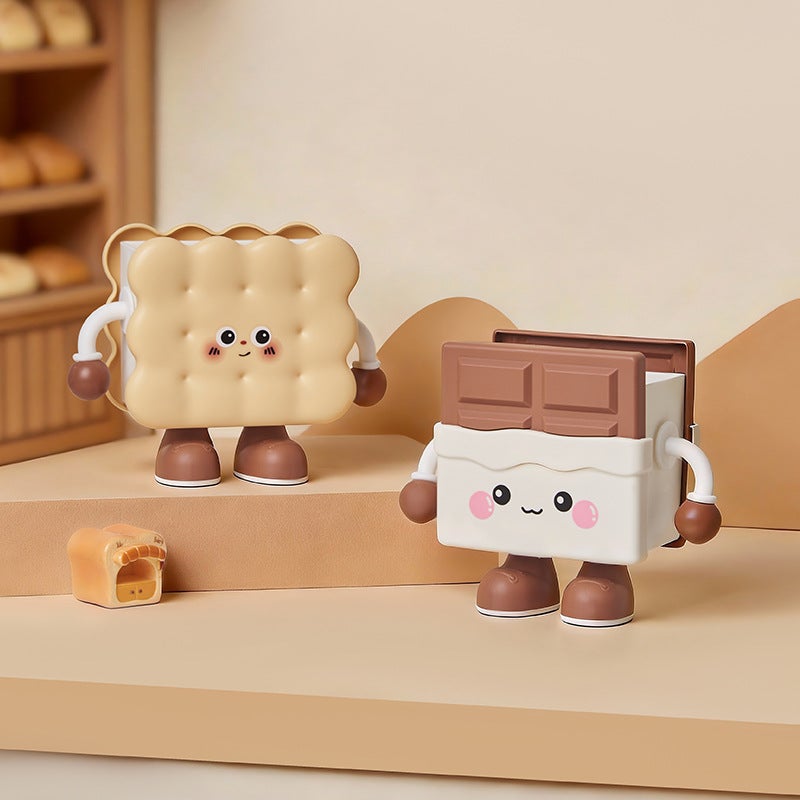 Cute Cartoon Biscuit Toast Storage Bin, Desk Organizer - Image 2