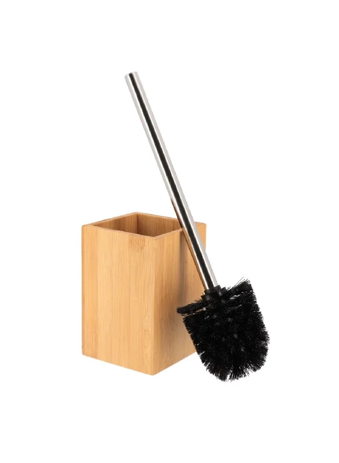 Tendance Easy to Use Bamboo Toilet Brush with Holder Brown and Silver 1 x 1 x 1 cm 6612195