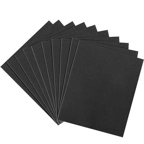 Shineboc 600 Grit Sandpaper, 9 x 11 Inch Wet Dry Sand Paper Hand Abrasive Sanding Sheets for Wood Metal Automotive Sanding and Polishing - 10 Sheets - Image 1